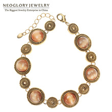 Женский винтажный браслет Neoglory, с опаловым кристаллом, с винтажным браслетом, 2020 2024 - купить недорого