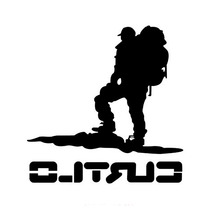 Travelers Climbers Off-Road Vehicle Stickers Car Stickers Decals SUV Off-Road People Black/Silver CT-467 2024 - buy cheap