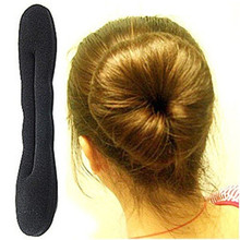 1PC Fashion Women DIY Donut Hair Style Bun Quick Making Tools Pearl Black Headbands Hair Bands French Dish Twis Hair Accessories 2024 - buy cheap