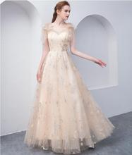 Champagne Graduation Prom gown Dress 2018 Vestido de noiva evening dresses decoration formal dress short front and long train 2024 - buy cheap