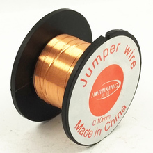 DGKS 0.1MM Copper Soldering Solder PPA Enamelled Repair Reel Wire Fly Line 0.1MM Copper Solder Wire free shippng 2024 - buy cheap