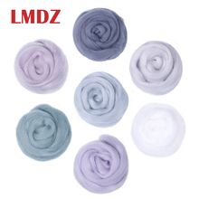 LMDZ 1PCS 50g Soft White Felting Wool Tops Roving Wool Fibre For Needle Felting DIY Doll Needlework Sewing Projects Felting Wool 2024 - buy cheap