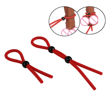 Adjustable Penis Rope Cock Ring Scrotum Bondage Penis Ring Sex Products Male Delay Ejaculation Ring for Men Sex Erection Lasting 2024 - buy cheap