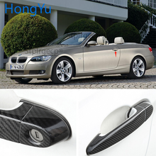 Car Real Carbon Fiber Door Handle Frame Trim Sticker Cover Accessories for BMW 3 series E90 E91 E92 E93 F30 F31 F35 2005-2015 2024 - buy cheap