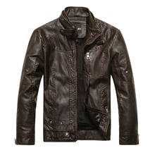 2017 nuevas chaquetas de cuero de la motocicleta de la marca de los hombres chaqueta de cuero delgada chaqueta de cuero de los jóvenes de otoño invierno chaqueta de hombre #8822 2024 - compra barato