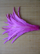 30-35cm /12-14 inch pure Rose Rooster tail feathers Chicken feathers cock tail feather Rooster Tail Coque Feathers 10pcs 2024 - buy cheap