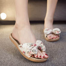 Women Slippers Spring Summer Home Shoes Women Casual Bow-knot Flip Flops Soft Breathable Slides Beach Sandals Female jkm89 2024 - buy cheap