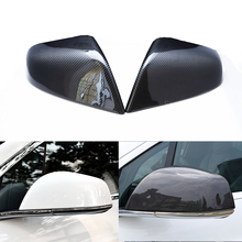 for Tesla model S 2014 2015 2016 2017 2018 2019 Accessories 100% Real Carbon Fiber Side Mirror Cover Cap Replacement Caps Shell 2024 - buy cheap