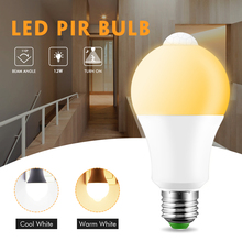 E27 12W AC 220V 110V Led Bulbs PIR Motion Sensor Lamp Dusk to Dawn Light Bulb IP42 Body Sensor Smart Light Bulb Day Night Light 2024 - buy cheap