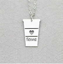 Personalized Coffee Necklace Cup Latte Gift Accept Drop Shipping  YP6384 2024 - buy cheap