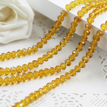 5040 AAA Top Quality  Amber Color Loose Crystal Glass Rondelle beads.2mm 3mm 4mm,6mm,8mm 10mm,12mm Free Shipping! 2024 - buy cheap