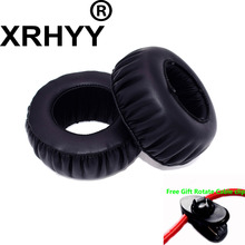 Черные сменные амбушюры XRHYY 1 пара, амбушюры, подушка, пенопластовая накладка, амбушюры для наушников SONY MDR-XB500 + зажим для кабеля 2024 - купить недорого