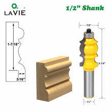 LAVIE 1pc 12mm 1/2 Inch Shank Line Architectural Molding Router Bit Woodworking Tenon Milling Cutter Wood Machine Tools MC03090 2024 - buy cheap