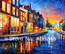 Pintura al óleo de paisaje de Europa, pintura de arte moderno para sala de estar, 100% de alta calidad, envío gratis 2024 - compra barato