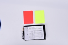 1 Set New arrivel Soccer referee wallet football red card yellow card pencil log 2024 - buy cheap