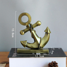 Retro Alloy Marine Anchor Wine Cabinet Home Decoration Accessories Desktop Decoration 2024 - buy cheap