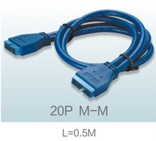 USB 3,0 20Pin Male To Male USB 3,0 PC материнская плата кабель 20pin Male To Male 0,5 m 1.6ft 5 Гбит/с Поддержка USB2.0, бесплатная доставка FedEx 2024 - купить недорого