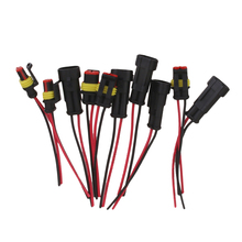 Conector elétrico à prova d' água para carro, kit 5 pinos way com fio awg 2024 - compre barato