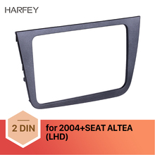 Harfey-kit de acabamento estéreo para painel de carro, 220*130mm, 2 din, rádio, painel de reequipamento, 2004 + seat altea, toledo, lhd, dvd player 2024 - compre barato