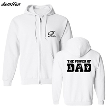 Spring Autumn Fashion Men Hoody Fleece Sweatshirt The Power Of Dad Hoodies Thanksgiving Gift Men's Design Hoody Cool Jacket Coat 2024 - buy cheap