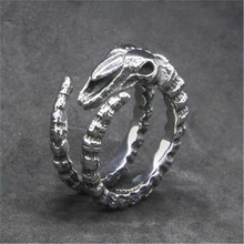 1pc Newest Design Alien Animal Ring 316L Stainless Steel Jewelry Rock Culture Band Party Punk Ring 2024 - buy cheap