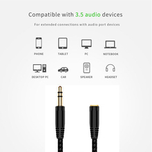 Cable extensor de Audio con conector macho a hembra para ordenador, extensor de Audio de 3,5mm para reproductor de iPhone y auriculares, 3,5mm 2024 - compra barato