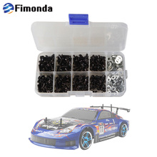 Fimonda-caja de tornillos HSP, Kit de tornillos hexagonales M3, arandela M4, junta plana para modelo de Control remoto HSP, piezas de coche, 180 / 340 Uds. 2024 - compra barato