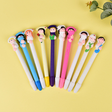  High Quality 5pcs Kawaii Nurses And Doctors Modeling Refill Black Soft Pottery Ballpoint Pen Students Stationery Gift 2024 - buy cheap