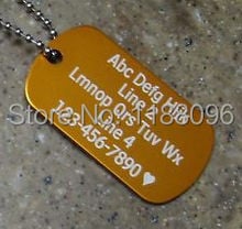 PERSONALIZED Dog Tag cheap Wording dog tag low price Custom Laser Engraved dog tag 2024 - buy cheap