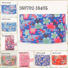 Hot sales 50 yards flowers pattern ribbon printed grosgrain ribbons free shipping 2024 - buy cheap