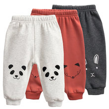 pants baby winter warm trousers baby boy pant velvet fleece lined long pants unisex toddler girl clothing cotton fox panda 6M-3T 2024 - buy cheap