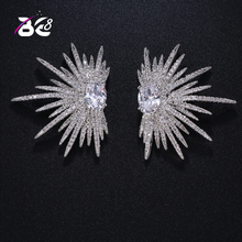 Be 8-pendientes de tuerca de cristal para mujer y niña, accesorios de joyería para fiesta y boda, regalo E419, gran oferta, 2018 2024 - compra barato