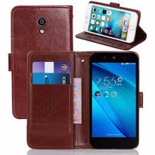 GUCOON Vintage Wallet Case for Asus Live G500TG 5.0inch PU Leather Retro Flip Cover Magnetic Fashion Cases Kickstand Strap 2024 - buy cheap