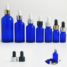 10pcs 1 oz 5ml 10ml 20ml 1/2oz 30 50 ml Cobalt Blue Glass Pipette Dropper Boston Round Bottle Essential Massage Oil Container 2024 - buy cheap