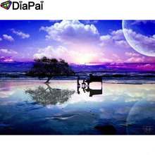 DIAPAI 5D DIY Diamond Painting 100% Full Square/Round Drill "Piano tree scenery" Diamond Embroidery Cross Stitch 3D Decor A23835 2024 - buy cheap