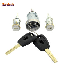 OkeyTech SIP22 Blade Lock Set & 2 Key For Fiat Original Car Milling Modified Door Kit Cylinder Ignition Replacement Trunk Lock 2024 - buy cheap