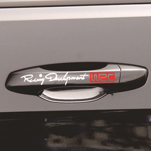 4 x Newest WRC Car Door Handle Stickers Decal for Peugeot RCZ 206 207 208 301 307 308 406 407 408 508 2008 3008 4008 5008 2024 - buy cheap