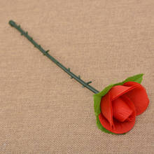 Romanric Складная красная роза, складная красная роза, фокусы, реквизит, игрушки, сюрприз для вашего возлюбленного, Магия Крупным планом 25 см 2024 - купить недорого
