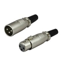 10 шт./5 пар 3Pin XLR штекер и XLR 3PIN гнездо микрофон аудио XLR разъем 2024 - купить недорого