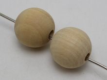 25 Natural Untreated Plain Large Wood Round Beads 20mm~Wooden beads 2024 - buy cheap