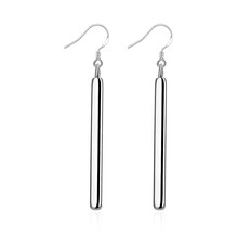 Pendientes de gota de color plata para mujer, joyería de fiesta de estilo geométrico, simple, salvaje, de alta calidad, Europa, 2016 2024 - compra barato