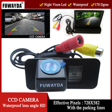 FUWAYDA Video Auto 4.3"Car Rear view Mirror Monitor+Reverse CCD Car Rear View Camera for Ford Mondeo Fiesta Focus S-Max KUGA 2024 - buy cheap