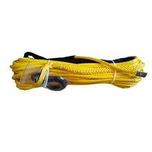 10mm * 30m 12 strand synthetic winch rope with hook yellow color for 4wd/offroad/4x4 2024 - buy cheap