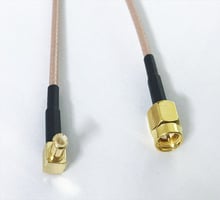 10pcs/lot RF coaxial cable SMA male to MCX male right angle RG316 20cm 2024 - buy cheap