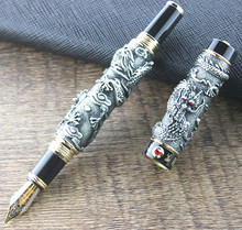 Jinhao-pluma estilográfica de cuerpo grueso de lujo, bolígrafo de regalo de Metal de alta calidad con estuche Original, bolígrafos de tinta de 0,7mm para negocios 2024 - compra barato