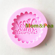 Mom&Pea 1434 Free Shipping Happy Birthday Mold Cake Decoration Fondant Cake 3D Mold Soap Mold Food Grade 2024 - buy cheap