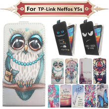 Top Selling 11 Colors Cartoon Pattern Up and Down Flip PU Leather Case For TP-Link Neffos Y5s 2024 - buy cheap