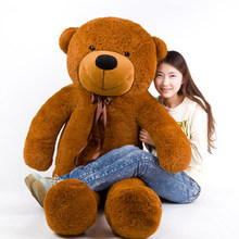 Stuffed animal 140cm dark brown Teddy bear plush toy soft doll throw pillow gift w1689 2024 - buy cheap