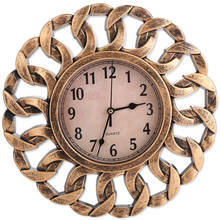Настенные часы с кольцом, 12, 14, 16 дюймов, креативные настенные часы для гостиной, учебы, бара 2024 - купить недорого