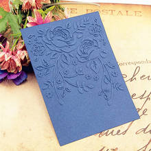 HOT plastic lily template craft card making paper card album wedding decoration scrapbooking Embossing folders 2024 - купить недорого